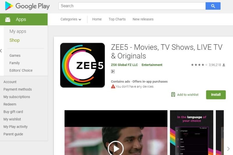 ZEE5 ORGINALS zee5 app